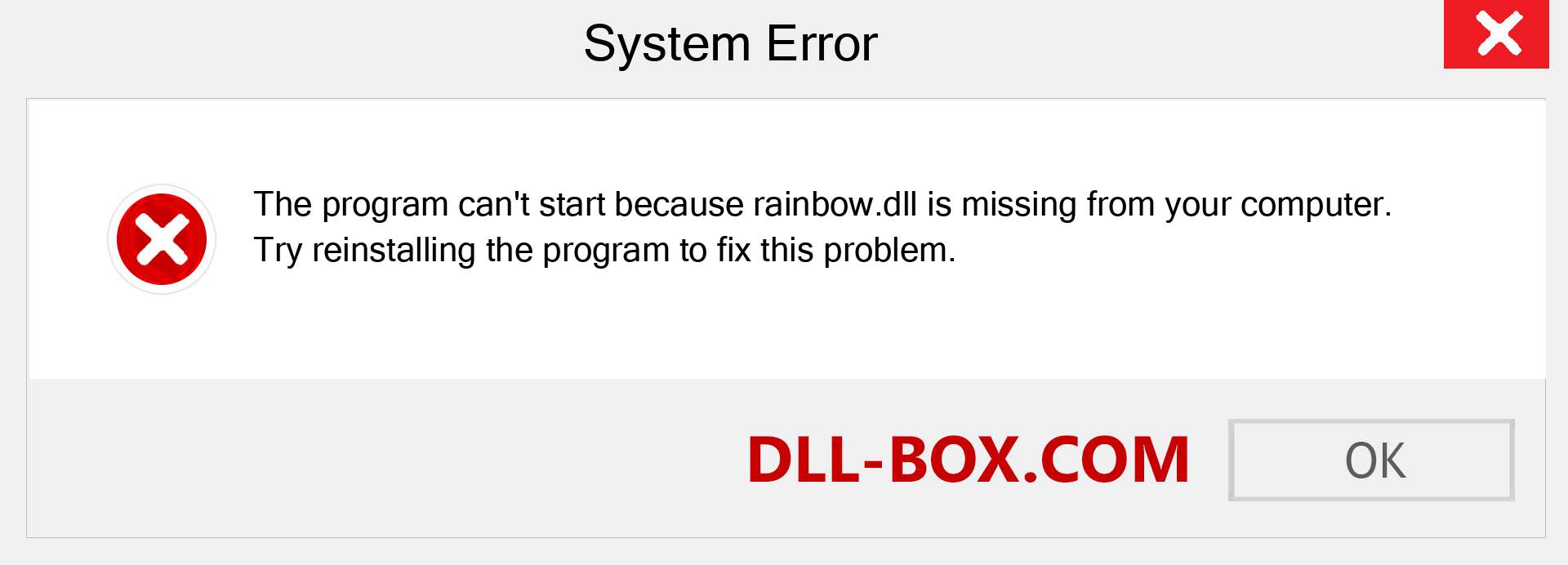  rainbow.dll file is missing?. Download for Windows 7, 8, 10 - Fix  rainbow dll Missing Error on Windows, photos, images